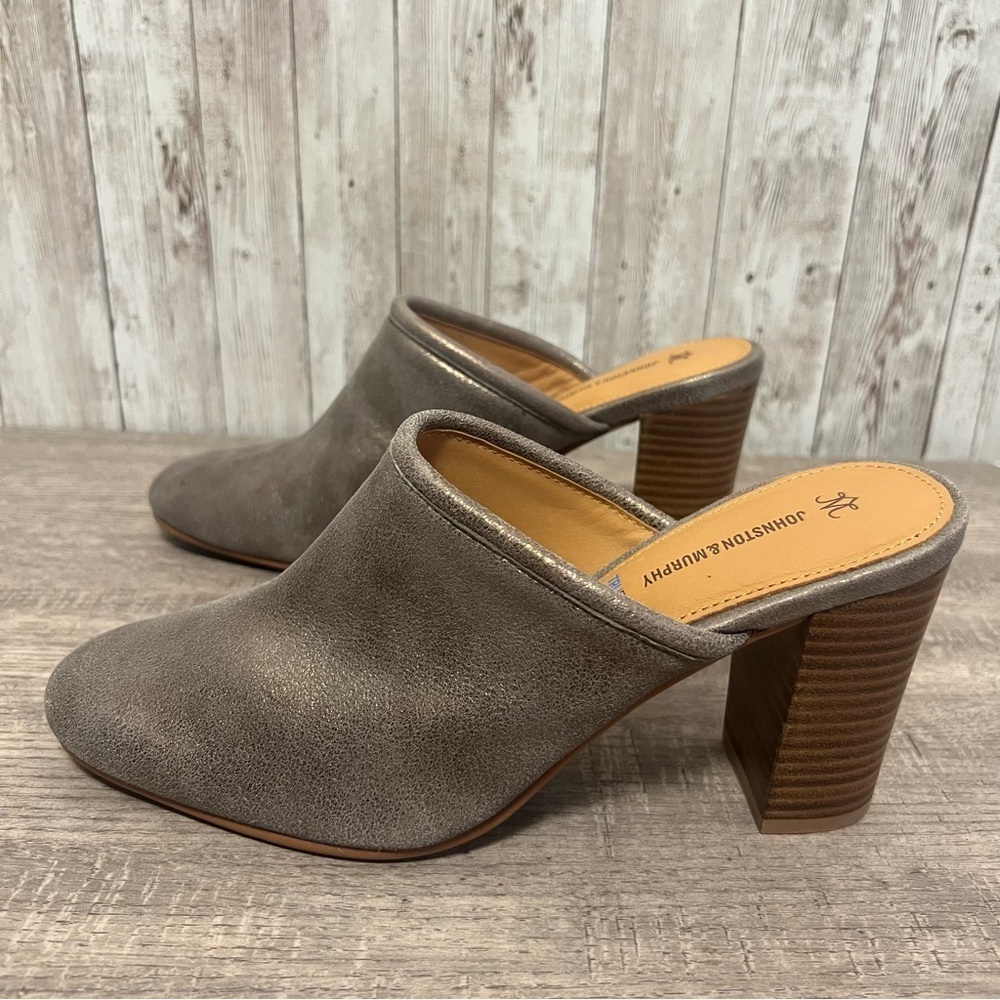 Johnston & Murphy Women's Charlotte Mule Gold 6.5